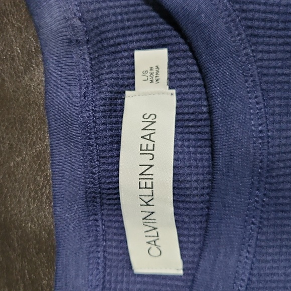 New Calvin Klein short sleeve crew neck waffle shirt - Picture 3 of 7